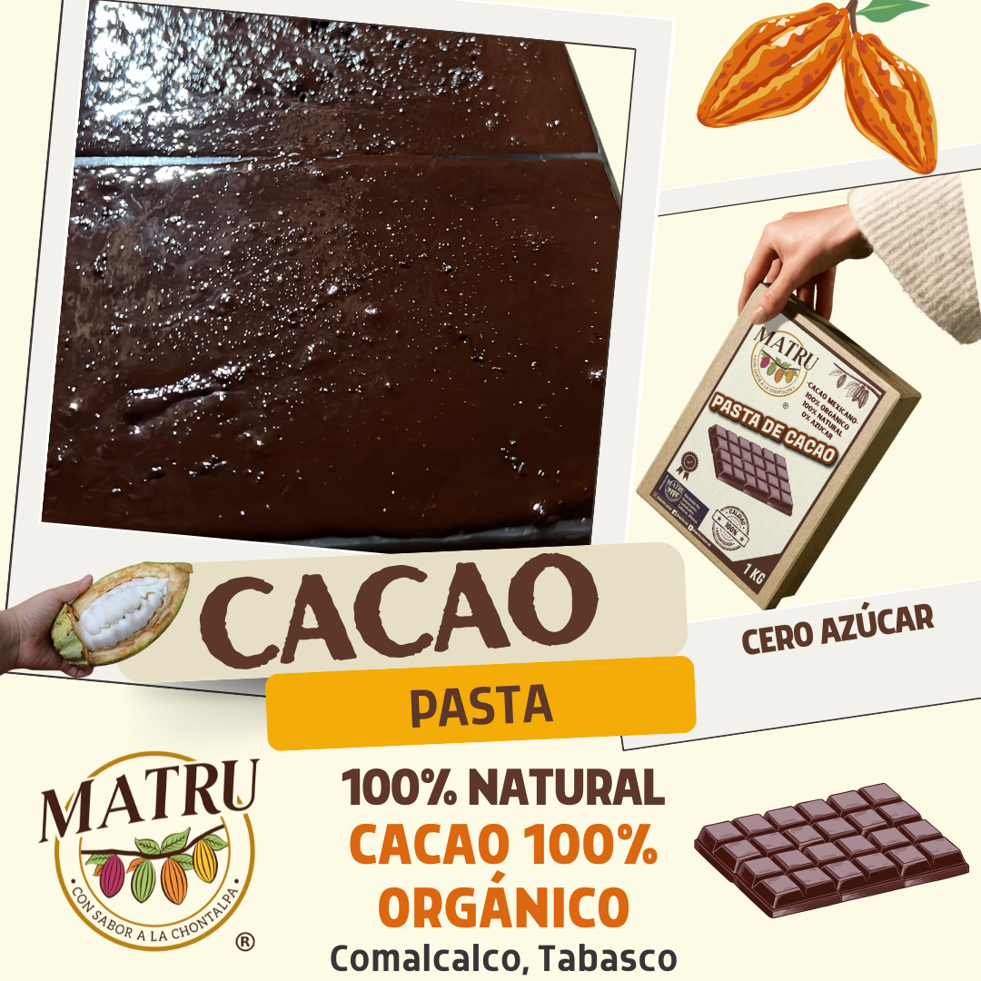 Pasta de Cacao Fermentado - 100% Natural