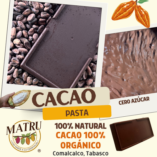 Pasta de Cacao Fermentado - 100% Natural